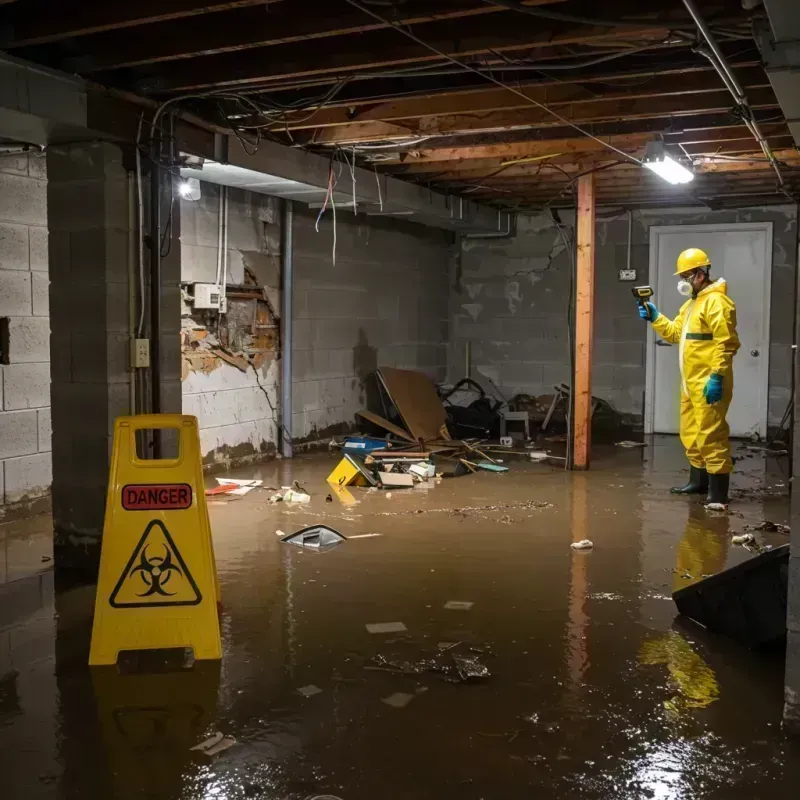 Flooded Basement Electrical Hazard in Farmers Loop, AK Property